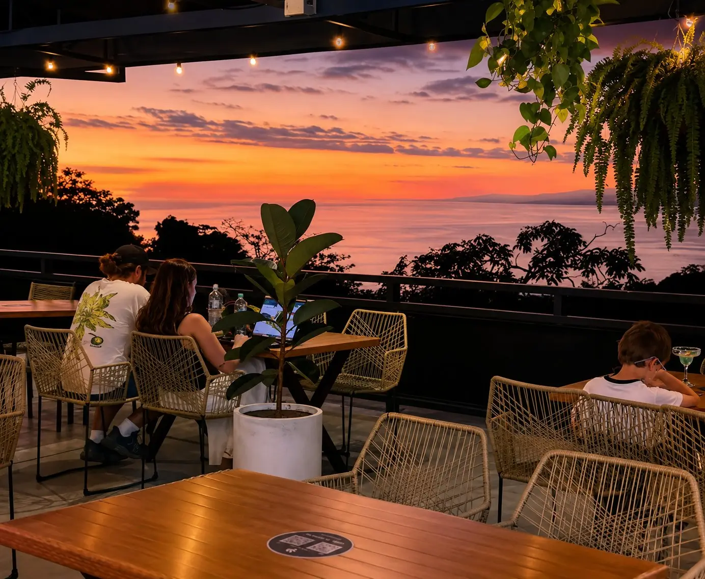 Mercadito Gastronómico oceanfront culinary marketplace in Manuel Antonio